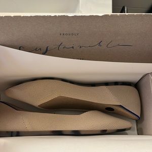 Rothy’s pointed toe flats, Ecru, size 10.5 NIB
